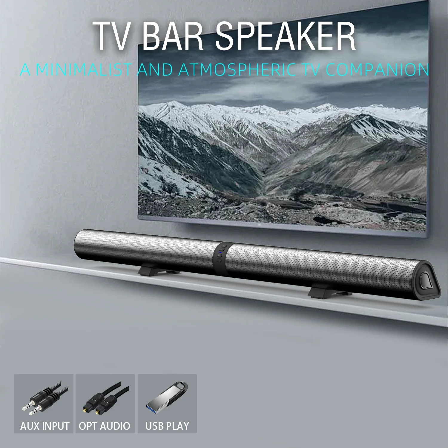 Home Cinema Of Soundbar - Soundbar FM TV Altoparlanti Bluetooth Connessioni