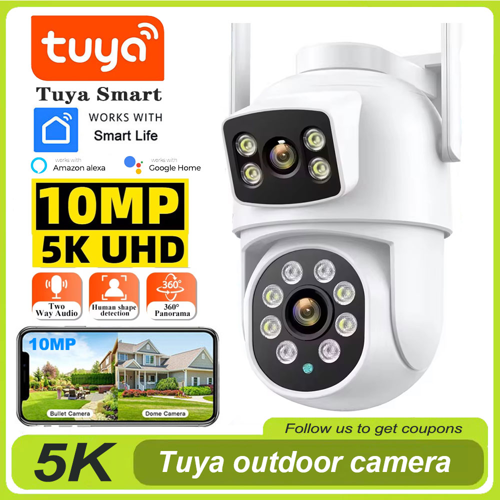 Home Cinema Wall Panels - Telecamera WiFi Tuya 4K 8MP PTZ