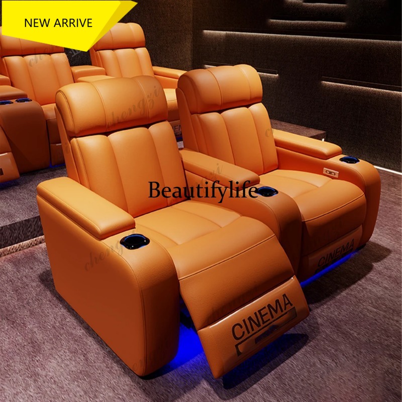 Home Cinema Chairs - Poltrone Reclinabili Elettriche G153 in Vera