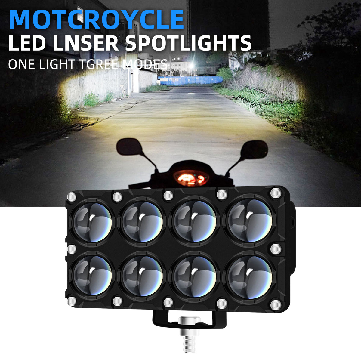 Projector Lamp Replacement - Faro Ausiliario per Moto a 6/8/10