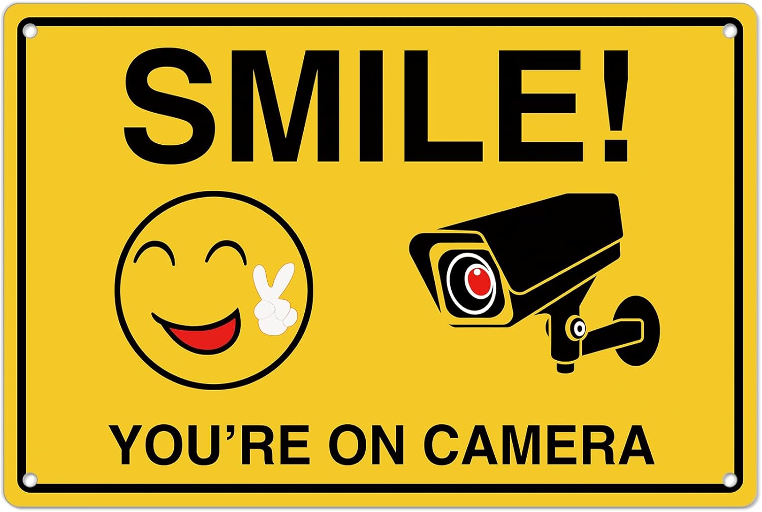 Home Cinema Outdoor - Smile Youre On Insegne della fotocamera;