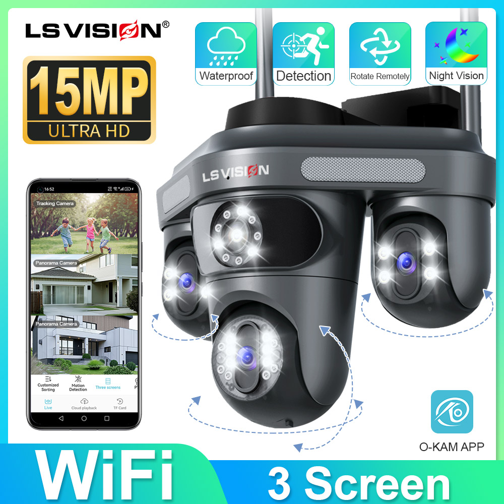Home Cinema Wall Panels - LS VISION Telecamera a triplo schermo