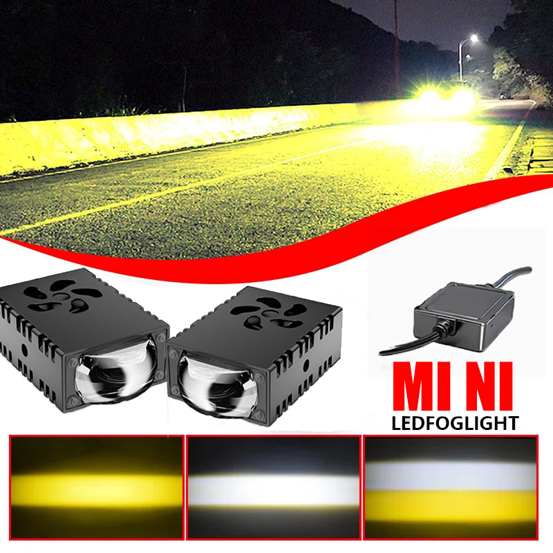 Projector Lamp Replacement - 1PCS/2PCS Mini Faro LED con Lente