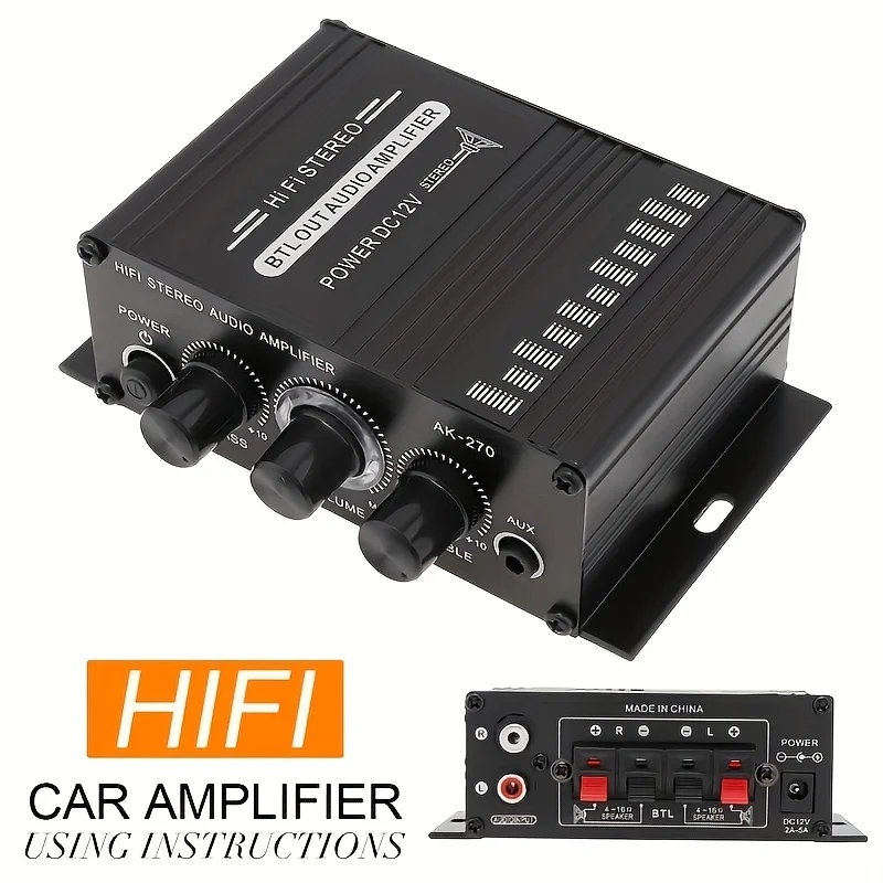 Home Cinema Unit - AK-270 Mini Amplificatore di Potenza 400W