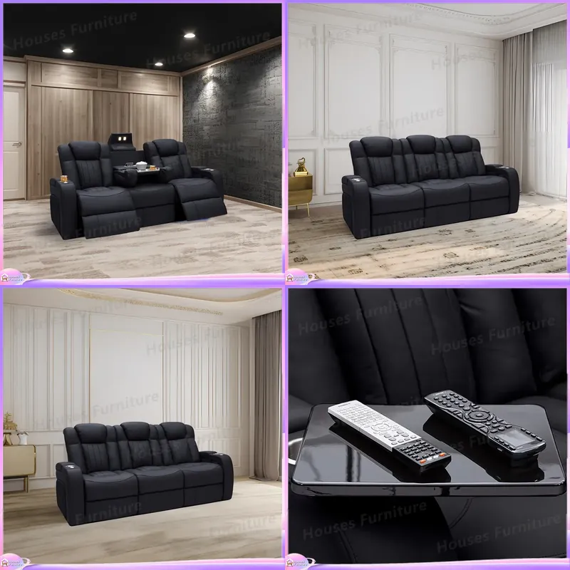 Home Cinema Chairs - Poltrona Reclinabile in Pelle per Home