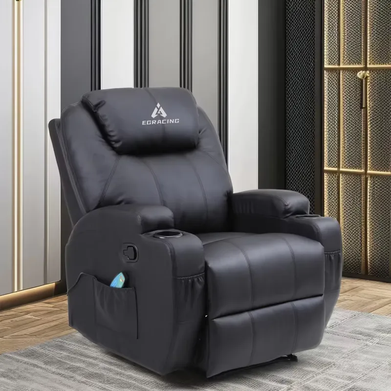 Home Cinema Chairs - Poltrona Reclinabile Singola Moderna in Pelle