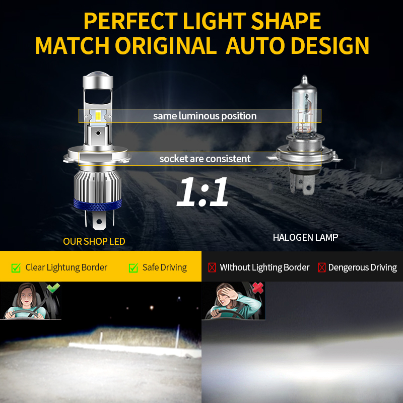 H4 HS1 LED Lampadine per fari  - Projector Lamp Replacement recensione e prezzo