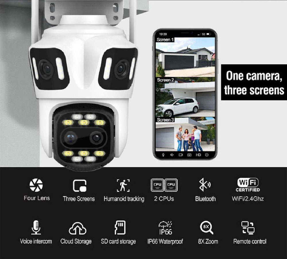 Uzoom 10K 16MP PTZ esterno WIF - Home Cinema Outdoor recensione e prezzo