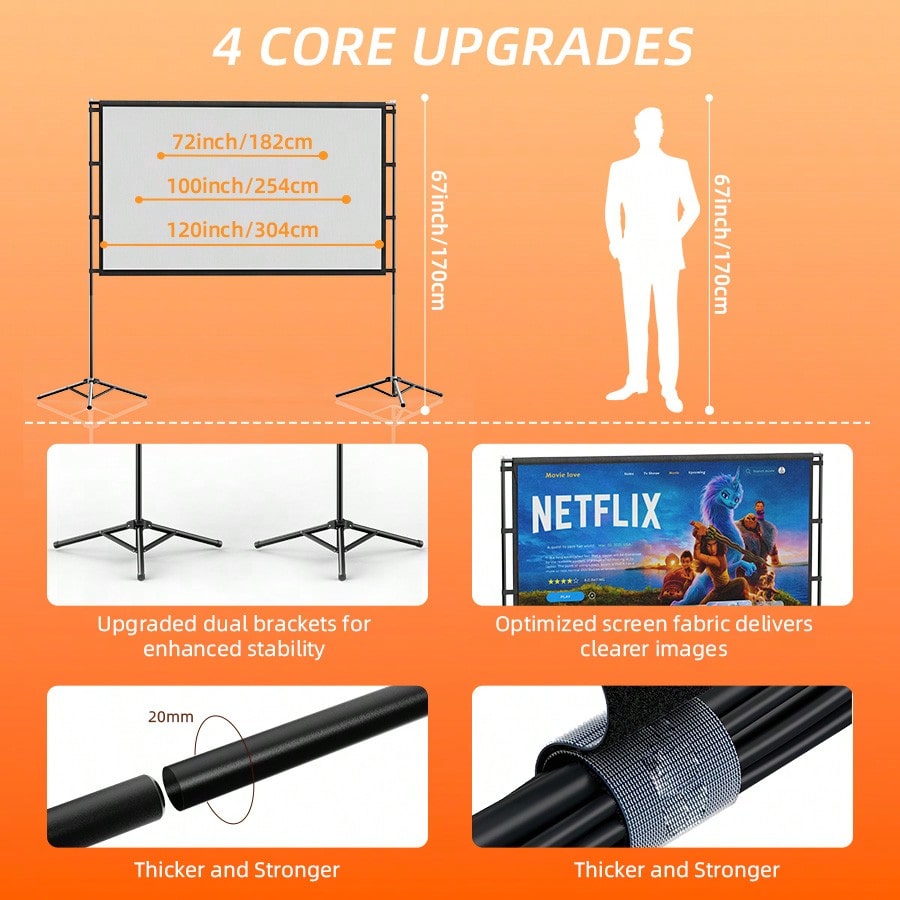 Schermo di proiezione XBJ da 1 - Home Cinema Outdoor recensione e prezzo