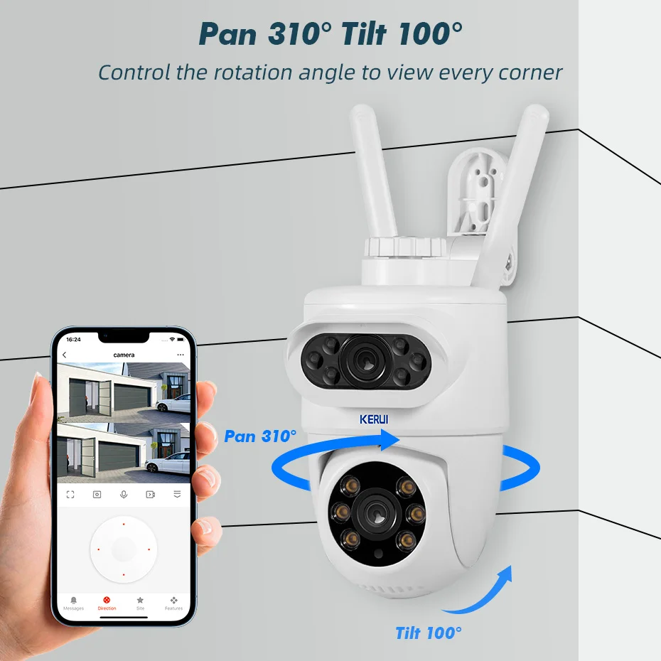 Telecamera PTZ WIFI KERUI 5K 1 - Home Cinema Wall Panels recensione e prezzo