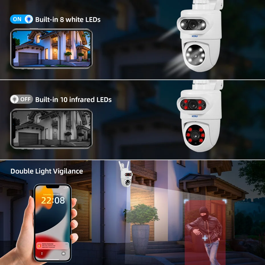 Telecamera PTZ WIFI KERUI 5K 1 - Home Cinema Wall Panels recensione e prezzo