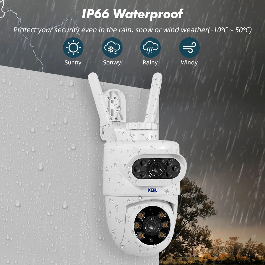 Telecamera PTZ WIFI KERUI 5K 1 - Home Cinema Wall Panels recensione e prezzo