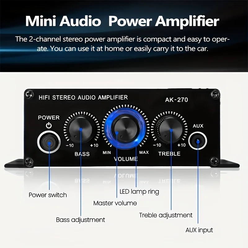 AK-270 Mini Amplificatore di P - Home Cinema Unit recensione e prezzo