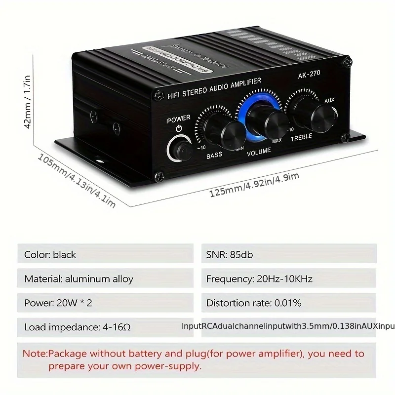 AK-270 Mini Amplificatore di P - Home Cinema Unit recensione e prezzo