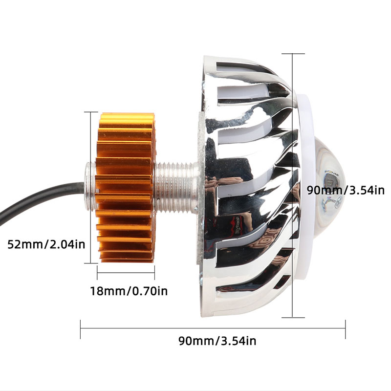 1 pz auto moto faro doppio LED - Projector Lamp Replacement recensione e prezzo