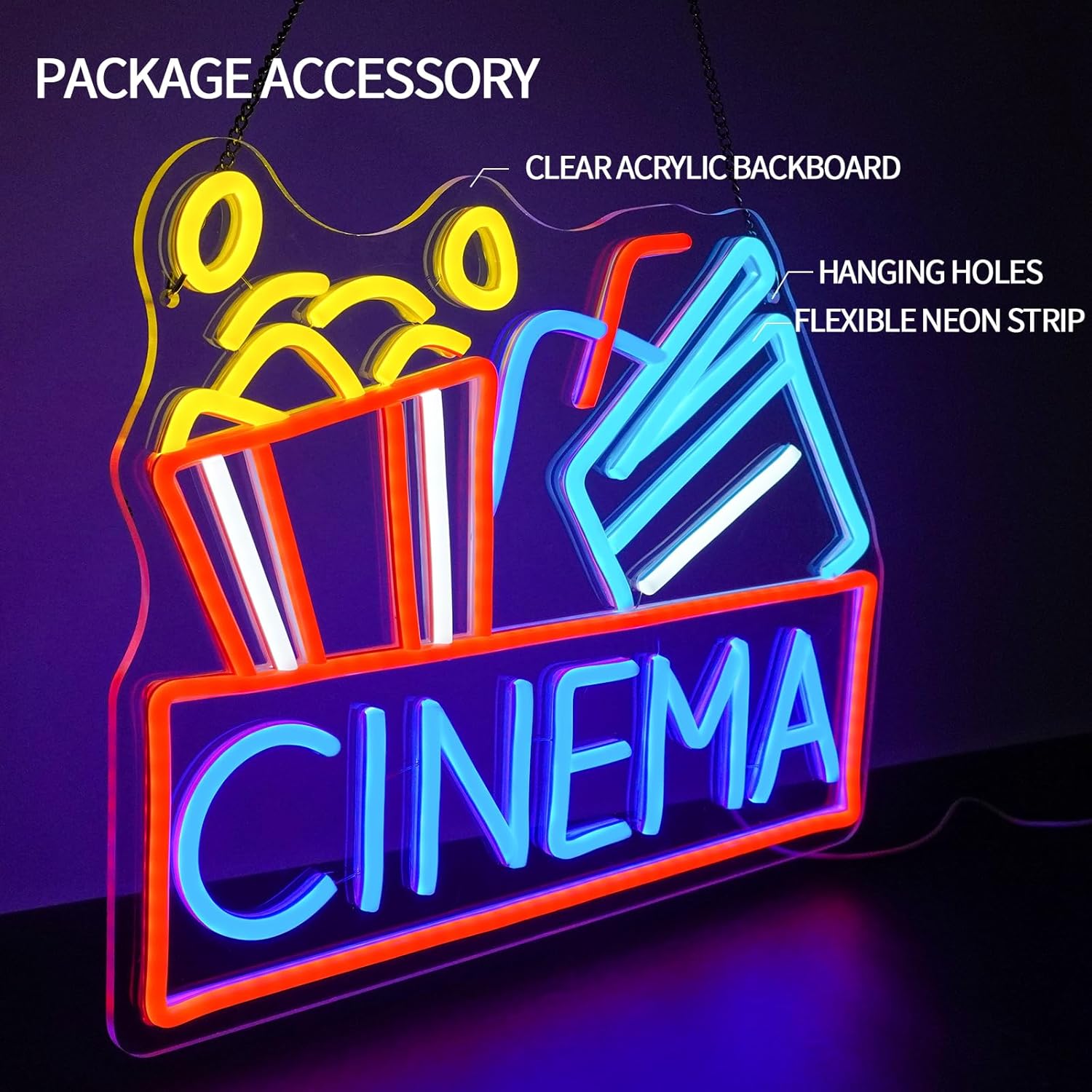 Insegna al neon per cinema Ali - Home Cinema Outdoor recensione e prezzo